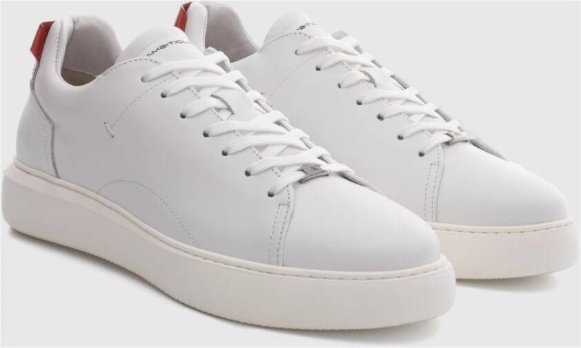 Ambitious Vetersneaker met contrasthiel White Heren