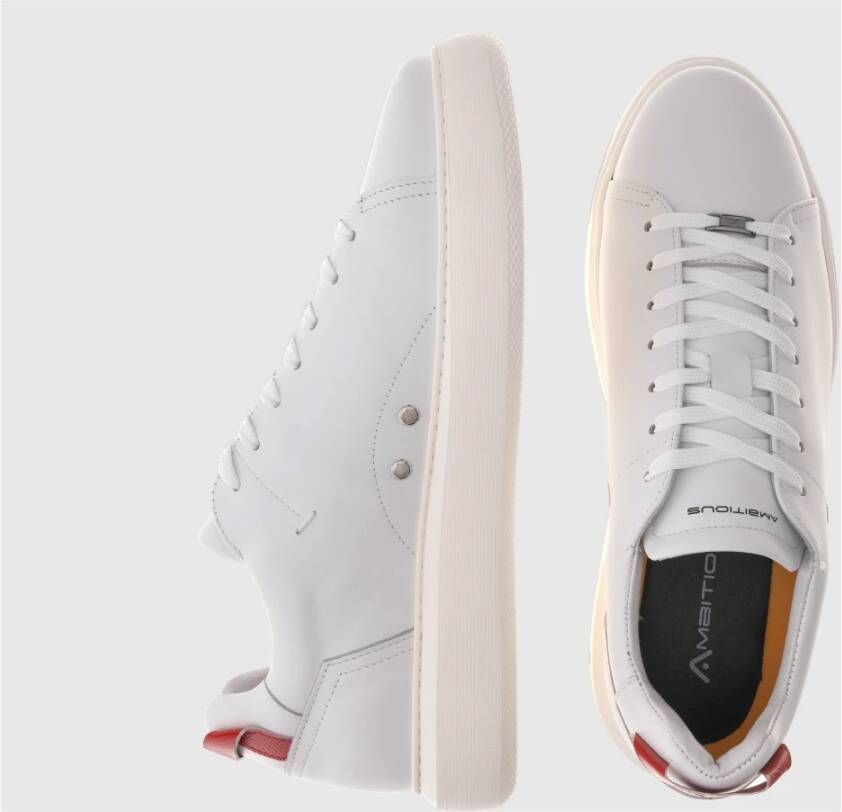 Ambitious Vetersneaker met contrasthiel White Heren