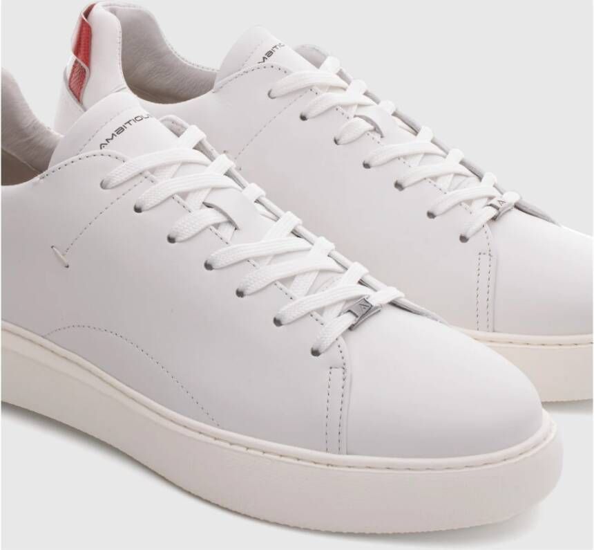 Ambitious Vetersneaker met contrasthiel White Heren