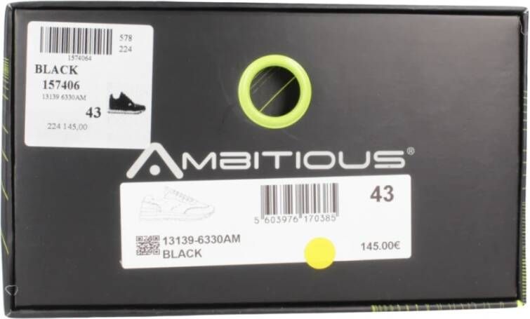 Ambitious Vetersneakers Black Heren