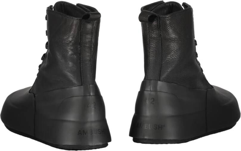 Ambush Hoge Leren Sneakers Black Heren