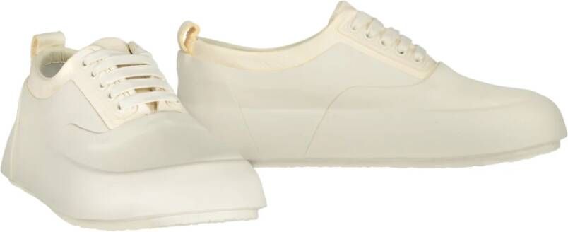 Ambush Rubber sneakers met leren inzetstukken Beige Dames