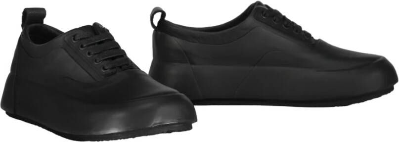 Ambush Rubber sneakers met leren inzetstukken Black Dames