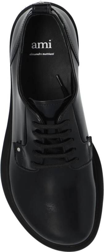 Ami Paris Anatomische Teen derby schoenen Black Heren