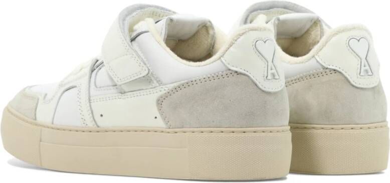 Ami Paris Arcade Sneakers met Klittenbandsluiting White Heren