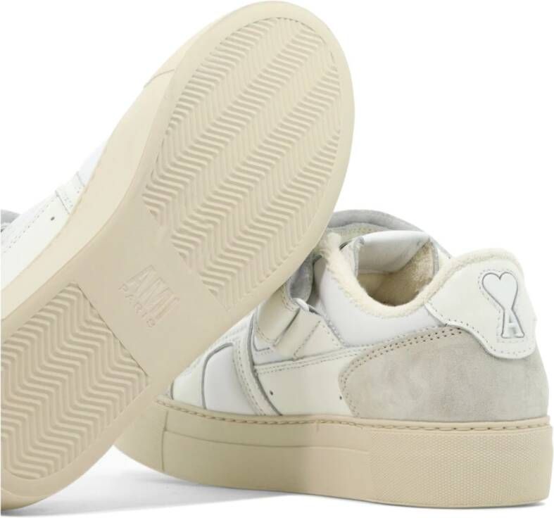 Ami Paris Arcade Sneakers met Klittenbandsluiting White Heren