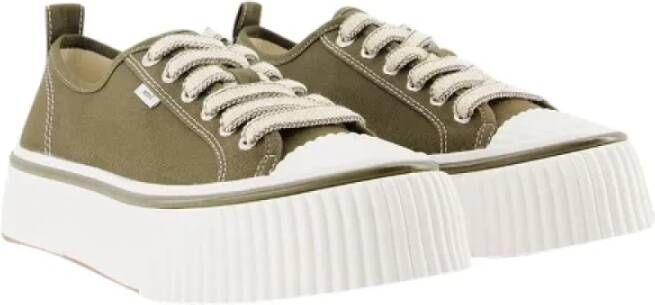 Ami Paris Cotton sneakers Green Heren