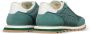 Ami Paris Groene Suède Sneakers Geborduurd Logo Green Heren - Thumbnail 4