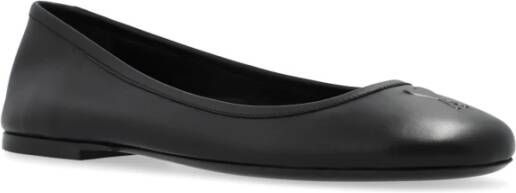 Ami Paris Leren balletflats Black Dames