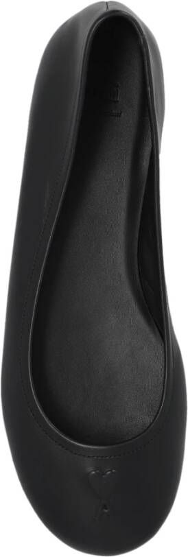 Ami Paris Leren balletflats Black Dames