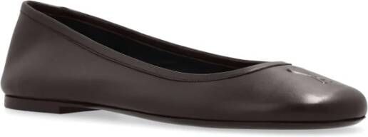 Ami Paris Leren balletflats Brown Dames