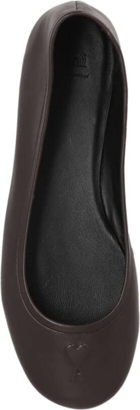 Ami Paris Leren balletflats Brown Dames