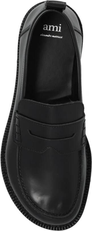 Ami Paris Leren Loafers Black Heren