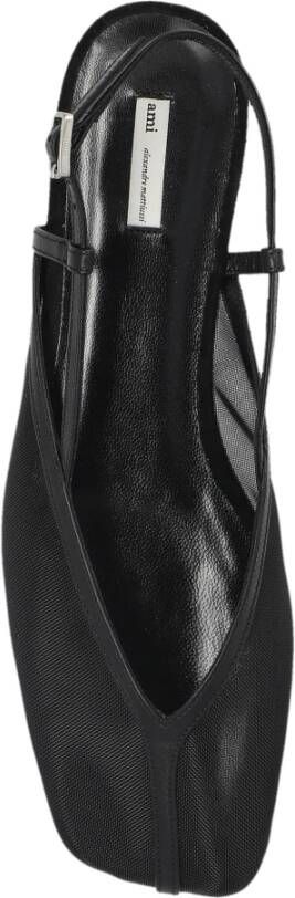 Ami Paris Leren schoenen Black Dames