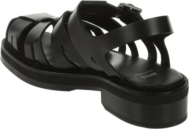 AMI Paris Leren sandalen Zwart - Foto 3