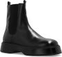 Ami Paris Square Toe Leather Chelsea Boots Black Heren - Thumbnail 2