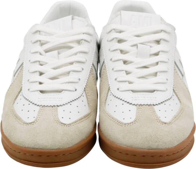 Ami Paris Witte Tennis Sneaker Wit Heren