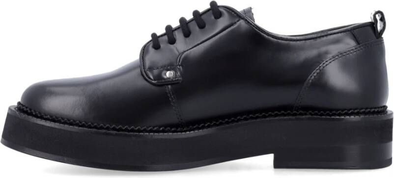 Ami Paris Zwarte Chunky Loafers Gesloten Schoenen Black Heren