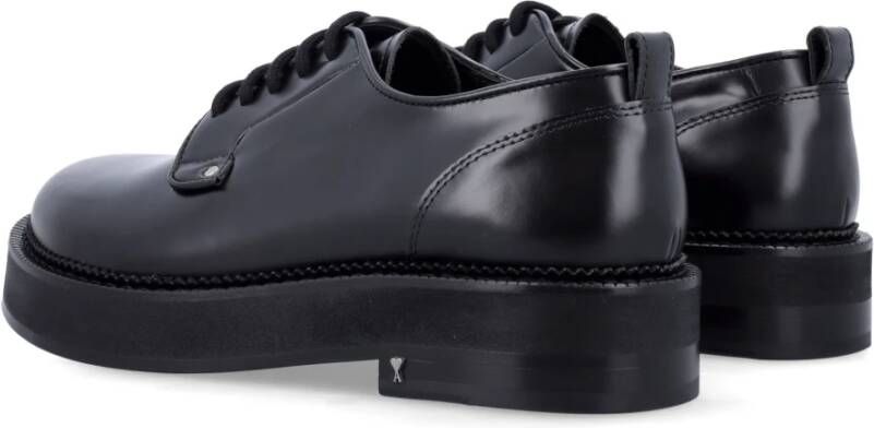 Ami Paris Zwarte Chunky Loafers Gesloten Schoenen Black Heren