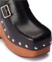 Ami Paris Zwarte Studded Platform Mules Sandalen Black Dames - Thumbnail 5