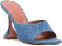 Amina Muaddi Denim Mules Blue Dames - Thumbnail 2