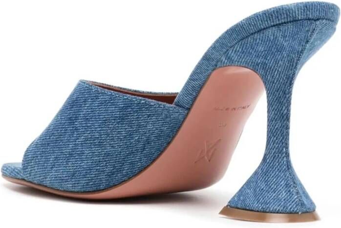 Amina Muaddi Denim Mules Blue Dames