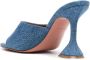 Amina Muaddi Denim Mules Blue Dames - Thumbnail 3