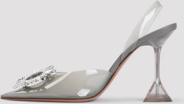 Amina Muaddi Elegante Grijze Pumps voor Vrouwen Gray Dames