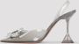 Amina Muaddi Almond Wit Transparant PVC Kristallen Broche Pumps White Dames - Thumbnail 6