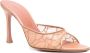 Amina Muaddi Elegante Kant Slipper Sandalen Beige Dames - Thumbnail 2