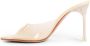 Amina Muaddi Glas Slipper Vanille Stiletto Hak Beige Dames - Thumbnail 2