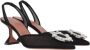 Amina Muaddi Kristal Mesh Slingback Hakken Black Dames - Thumbnail 2