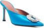 Amina Muaddi Kristalversierde Blauwe Stilettos Blue Dames - Thumbnail 4