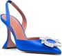 Amina Muaddi Ocean Slingback Pumps Blue Dames - Thumbnail 2