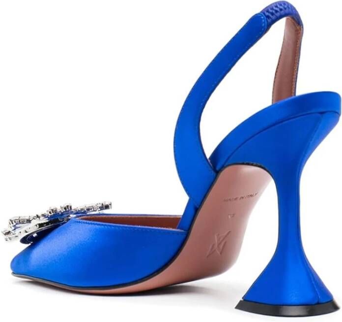 Amina Muaddi Ocean Slingback Pumps Blue Dames