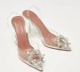 Amina Muaddi Pre-owned Fabric heels Beige Dames - Thumbnail 3