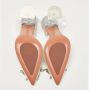 Amina Muaddi Pre-owned Fabric heels Beige Dames - Thumbnail 5