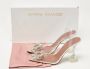 Amina Muaddi Pre-owned Fabric heels Beige Dames - Thumbnail 8