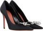 Amina Muaddi Pre-owned Fabric heels Black Dames - Thumbnail 4