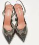 Amina Muaddi Pre-owned Fabric heels Black Dames - Thumbnail 3