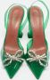 Amina Muaddi Pre-owned Fabric heels Green Dames - Thumbnail 3