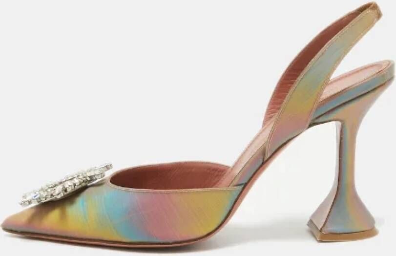 Amina Muaddi Pre-owned Fabric heels Multicolor Dames