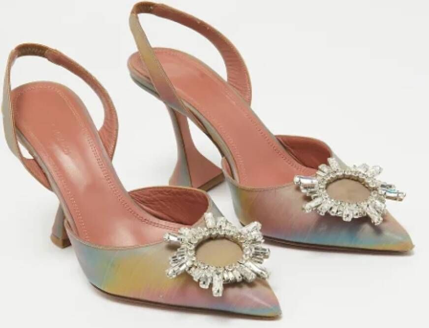 Amina Muaddi Pre-owned Fabric heels Multicolor Dames