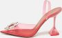 Amina Muaddi Pre-owned Fabric heels Pink Dames - Thumbnail 2