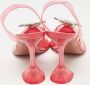 Amina Muaddi Pre-owned Fabric heels Pink Dames - Thumbnail 5