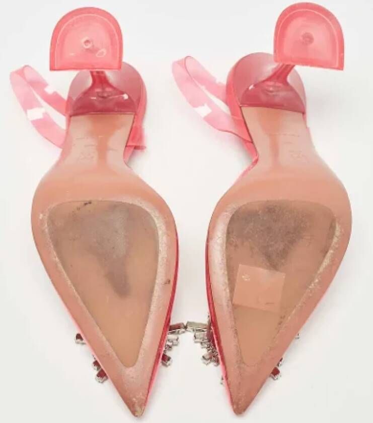 Amina Muaddi Pre-owned Fabric heels Pink Dames