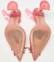 Amina Muaddi Pre-owned Fabric heels Pink Dames - Thumbnail 6