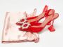 Amina Muaddi Pre-owned Fabric heels Red Dames - Thumbnail 9