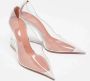 Amina Muaddi Pre-owned Fabric heels White Dames - Thumbnail 4