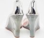 Amina Muaddi Pre-owned Fabric heels White Dames - Thumbnail 5